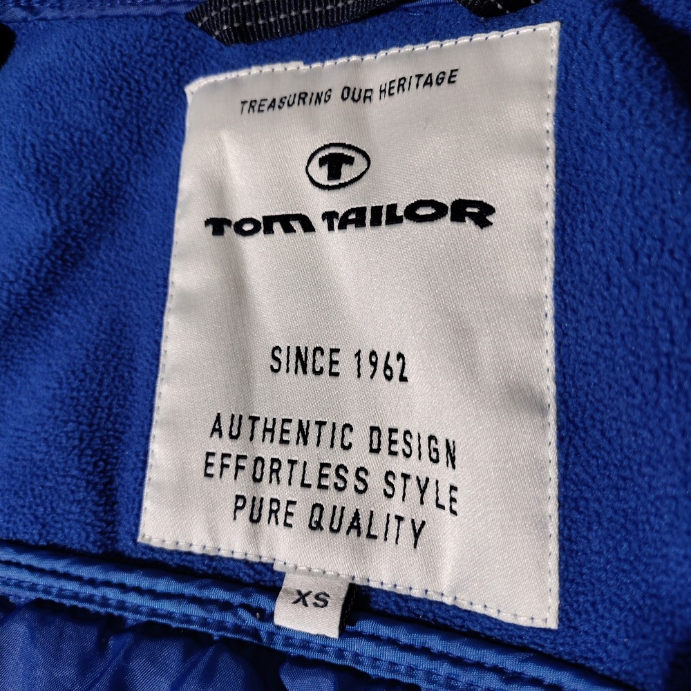 Tom Tailor Kids Blue Hybrid Puffer Softshell Hooded Jacket Size XS - Picture 7 of 11